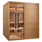 2025 Golden Designs "Toledo" 6 Person Hybrid Sauna (Indoor) Full Spectrum and Harvia Traditional Stove (GDI-8360-01)