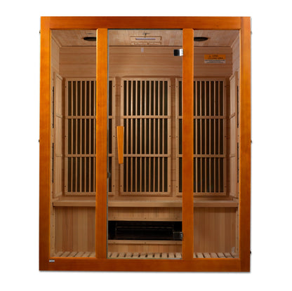Maxxus "Alpine" Dual Tech 3 person Low EMF FAR IR Sauna (MX-J306-02S)