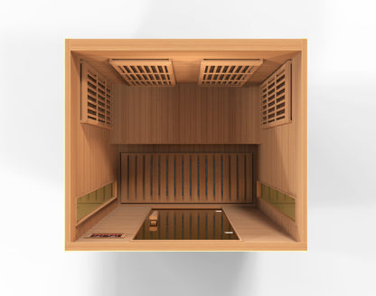 Maxxus 2 Person Low EMF FAR IR Sauna (MX-K206-01-CED)