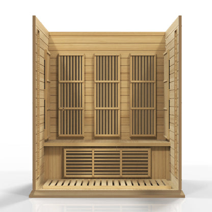 Maxxus 3 Person Low EMF FAR IR Sauna (MX-K306-01)