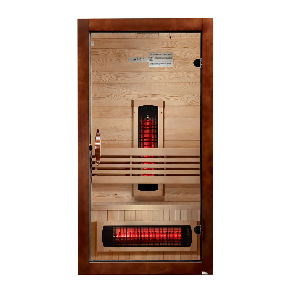 ***New 2026 Model*** Dynamic Santorini 1-2 Person Full Spectrum Near Zero EMF FAR IR Sauna (DYN-6009-03 FS)