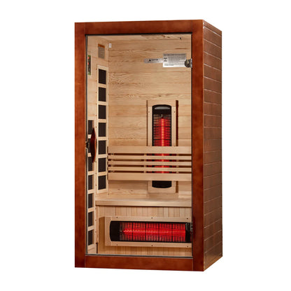 ***New 2026 Model*** Dynamic Santorini 1-2 Person Full Spectrum Near Zero EMF FAR IR Sauna (DYN-6009-03 FS)