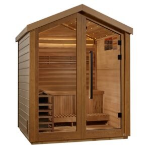 Golden Designs "Savonlinna" 3 Person Barn Outdoor Traditional Sauna (GDI-8503-01)