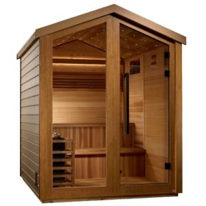 Golden Designs "Kaarina" 6 Person Barn Outdoor Traditional Sauna (GDI-8506-01)