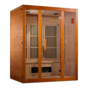 Maxxus "Alpine" Dual Tech 3 person Low EMF FAR IR Sauna (MX-J306-02S)
