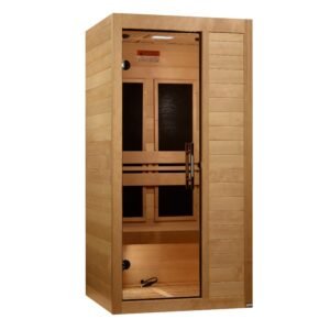 Maxxus "S-Line" 1 Person Ultra Low EMF FAR IR Sauna (MX-S106-01 ELITE)