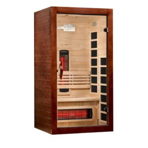 ***New 2026 Model*** Dynamic Santorini 1-2 Person Full Spectrum Near Zero EMF FAR IR Sauna (DYN-6009-03 FS)